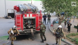 Павлодарские пожарные потушили магазин