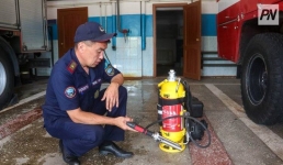 Огнетушитель спас грузовик павлодарца от возгорания