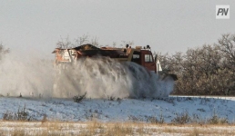 В Павлодарской области на очистку снега вышла техника
