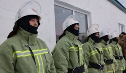 В Щербактинском районе открыли новый пожарный пост