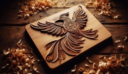 Шалдайские школьники превращали дерево в произведение искусства