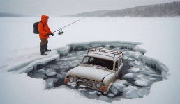 Как павлодарские водители рискуют жизнью, выезжая на лед