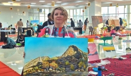 Баянаульские пейзажи художницы из Павлодара покорили Индию