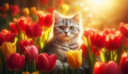 В Павлодаре рассказали, почему тюльпаны и лилии опасны для котиков