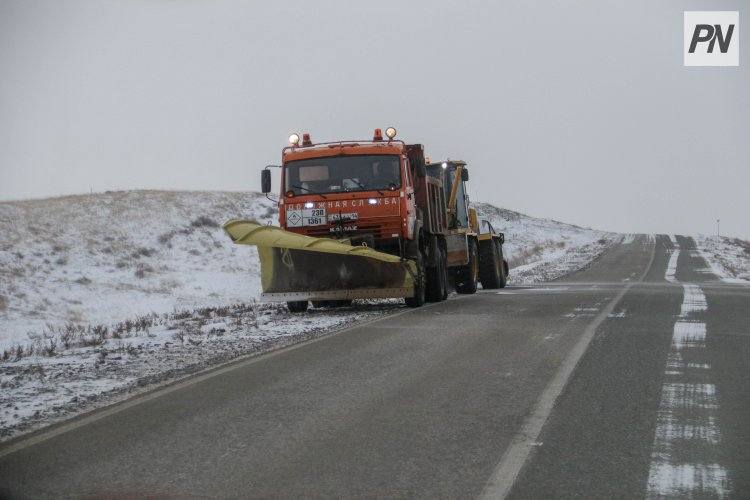Ещё один участок дороги закрыли в Павлодарской области