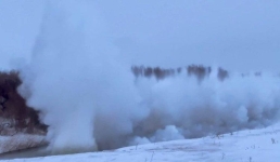 В Павлодарской области на Селете провели взрывные работы