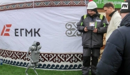 В Павлодаре на Наурыз показали золотую юрту