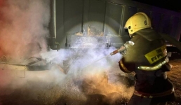 Между Экибастузом и Майкаином горел КамАЗ