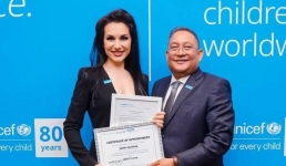 Мария Мудряк стала обладательницей почётного звания UNICEF Friend