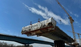 Строительство нового моста через Иртыш идет ускоренными темпами