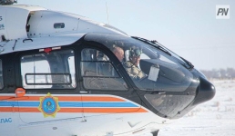 Экибастузца на вертолете МЧС доставили в Павлодар