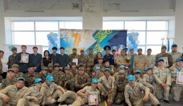 Школьники Аксу попробовали себя в роли военных