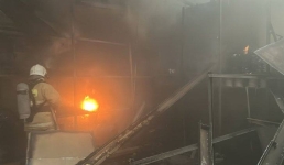 В Павлодаре пожарные ликвидировали возгорание на складе