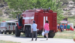 В Павлодаре потушили трансформаторную подстанцию