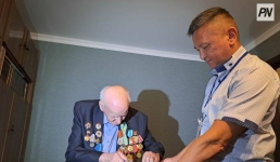 В Павлодаре на выборах в Курултай проголосовал 100-летний ветеран