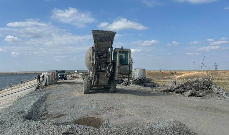 В Павлодарской области реконструируют плотину на канале имени Сатпаева