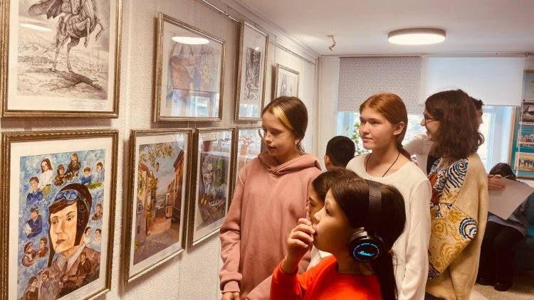 Казахстан будущего изобразили начинающие художники Павлодара