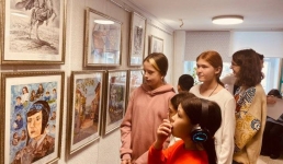 Казахстан будущего изобразили начинающие художники Павлодара