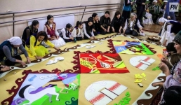 Павлодарцы изготовят ковёр-аппликацию размером с комнату