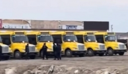 Новые школьные автобусы попали на видео в Актау
