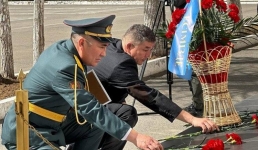 Павлодарские нацгвардейцы почтили память погибших казбатовцев