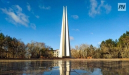 Вандалы разбили звезду на мемориале Славы в Павлодаре