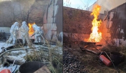 Газгольдер в огне: пожарные Павлодара сообщили подробности