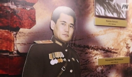 В павлодарской школе открыли кабинет памяти героя ВОВ