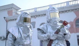 Спасатели отрепетировали пожар на павлодарском вокзале