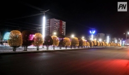 Как украсили Павлодар к Новому году