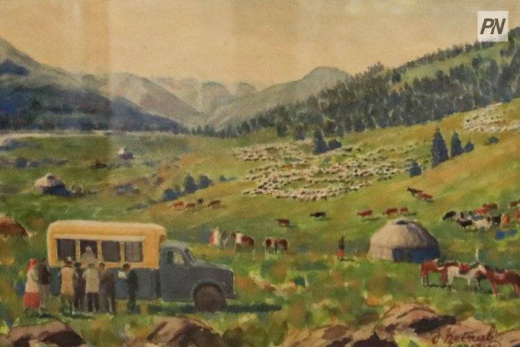 Павлодар украсили картинами с национальным колоритом