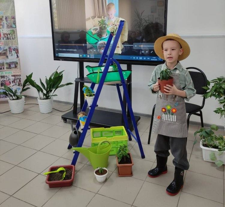 Павлодарские дети вырастили цветы с любовью