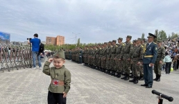 Тысячи павлодарцев исполнились чувством гордости за родную армию