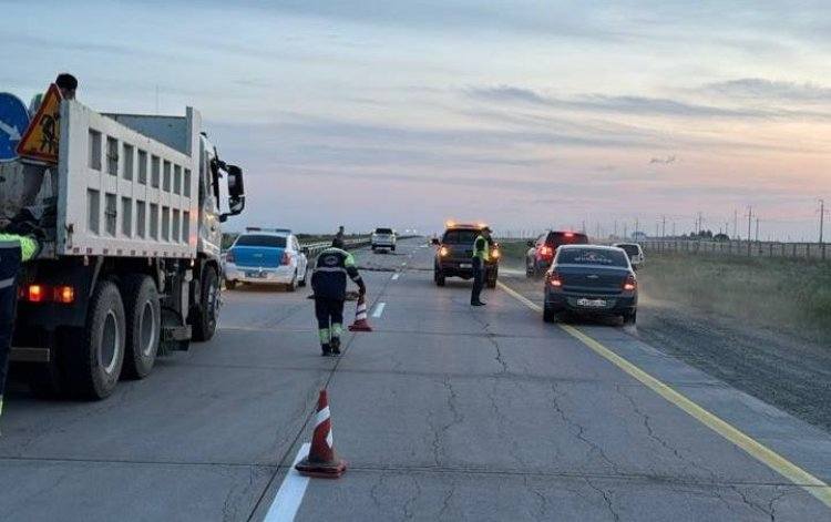 Асфальт поднялся на платной дороге Павлодар – Астана