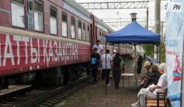 Поезд здоровья продолжает прием сельчан Павлодарской области
