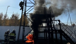 В Павлодарской области состязались пожарные спецподразделения