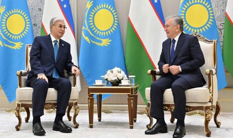 В международном аэропорту «Ташкент-Хумо» состоялась беседа глав Казахстана и Узбекистана