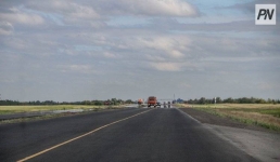 Из-за повреждений развязки ограничено движение на трассе в Павлодарской области