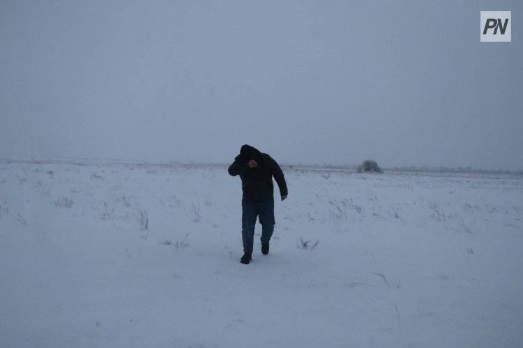 Жители Теренколя выехали в метель и заблудились