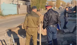 Незаконно вскрыли асфальт для укладки трубопровода в Павлодаре