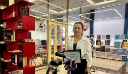 Прочитавшая сто книг павлодарский офицер выиграла велосипед
