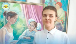 Картины двух павлодарских школьниц представили на выставке в Чехии