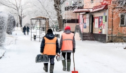 Уборка снега в большинстве районов Павлодарской области не начиналась