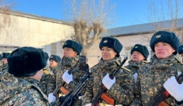 Новобранцы из трех областей Казахстана приняли присягу в Павлодаре