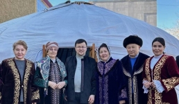 В Павлодаре появилась первая юрта в честь празднования Наурыза