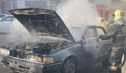 В Павлодаре от огня пострадали два автомобиля