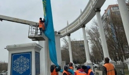 В Павлодаре на время спустили главный флаг региона