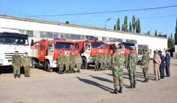 Павлодарские  пожарные отправились на помощь коллегам в Абайскую область (ВИДЕО)