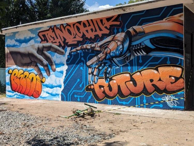 В росписи трансформаторных будок соревновались в Павлодаре