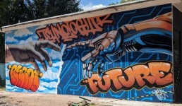 В росписи трансформаторных будок соревновались в Павлодаре